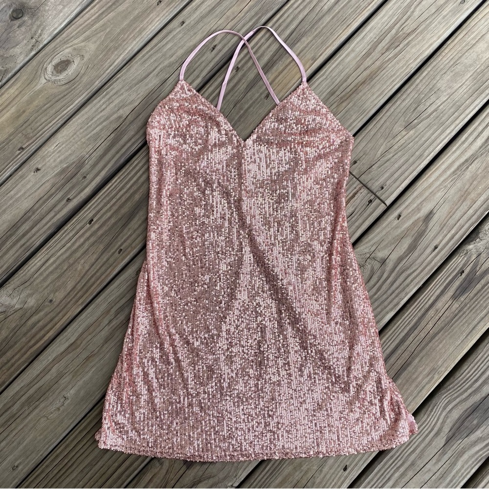 Victoria's Secret Pink Sequin Dress